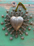 Jeweled Stars Sacred Heart Ornament