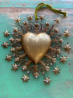 Jeweled Stars Sacred Heart Ornament