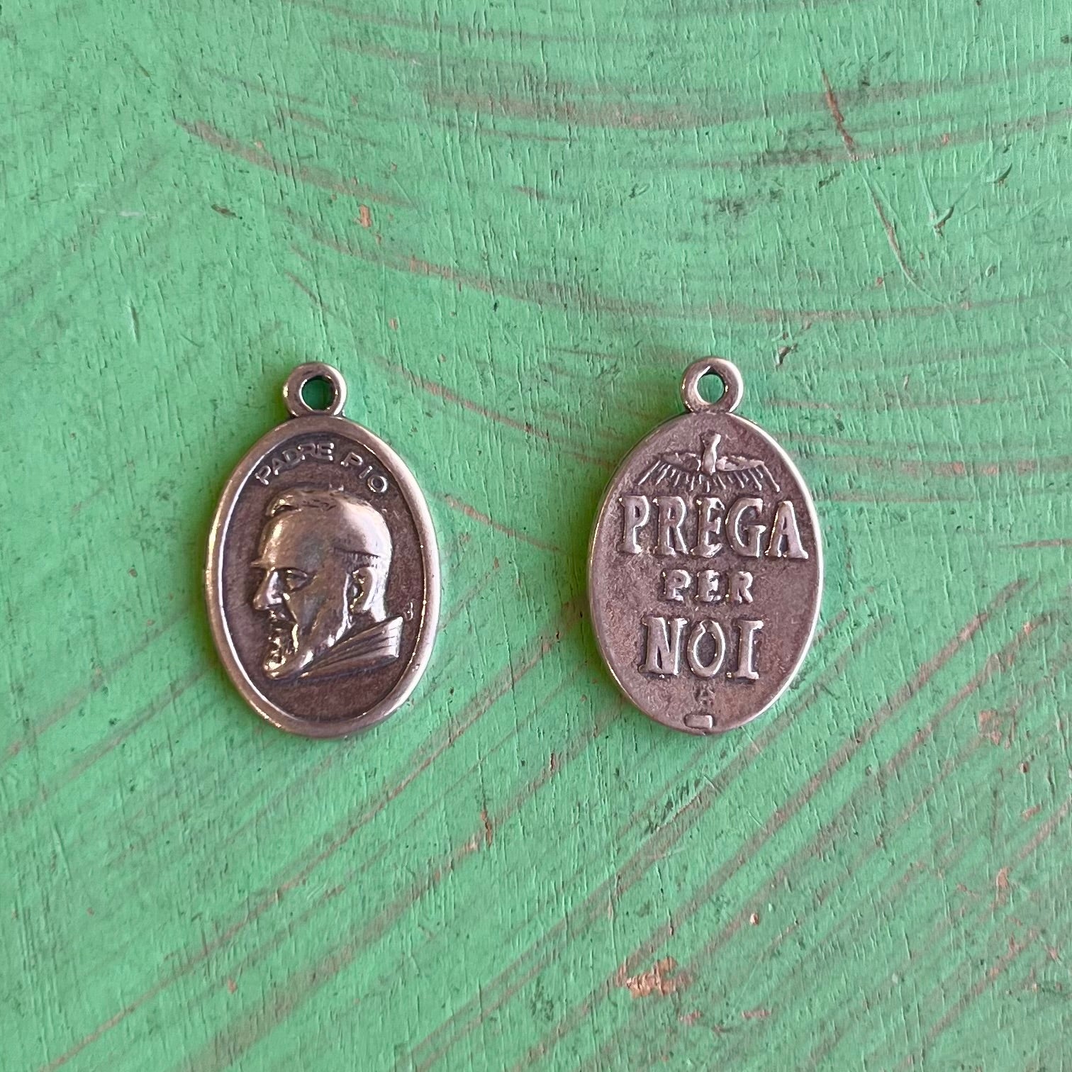 Padre Pio Sterling Silver Medal