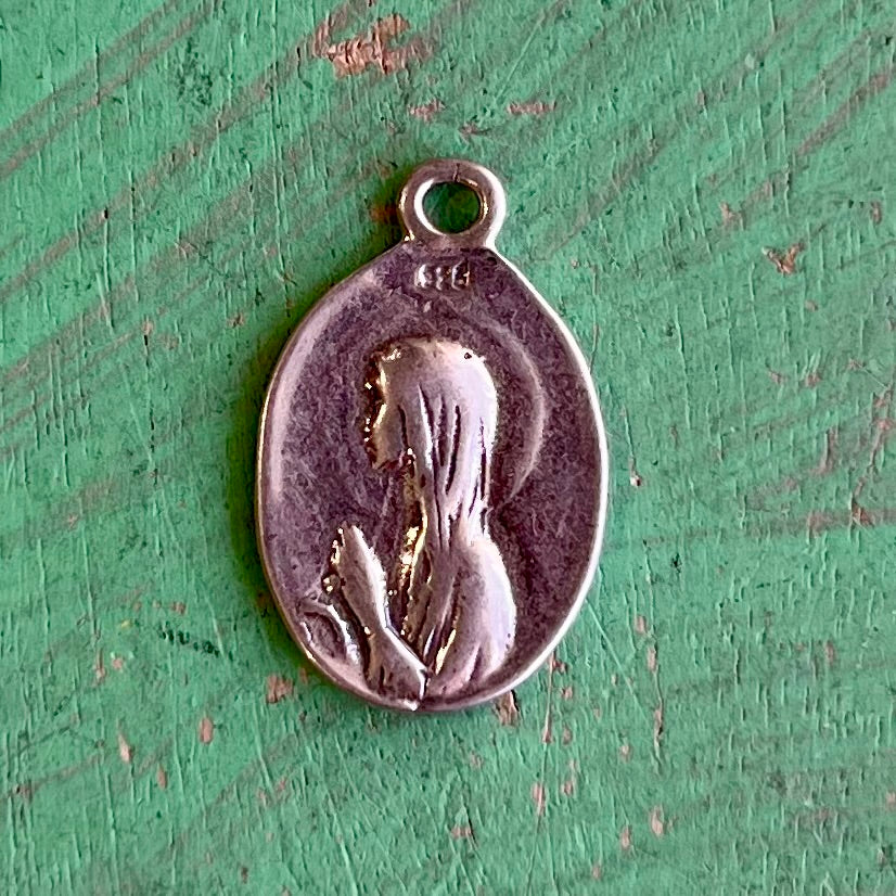 Our Lady of Lourdes Sterling Silver Medal