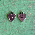 Sterling Silver Heart with Baby Feet