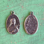 St Saint Thérèse de Lisieux Sterling Silver Medal