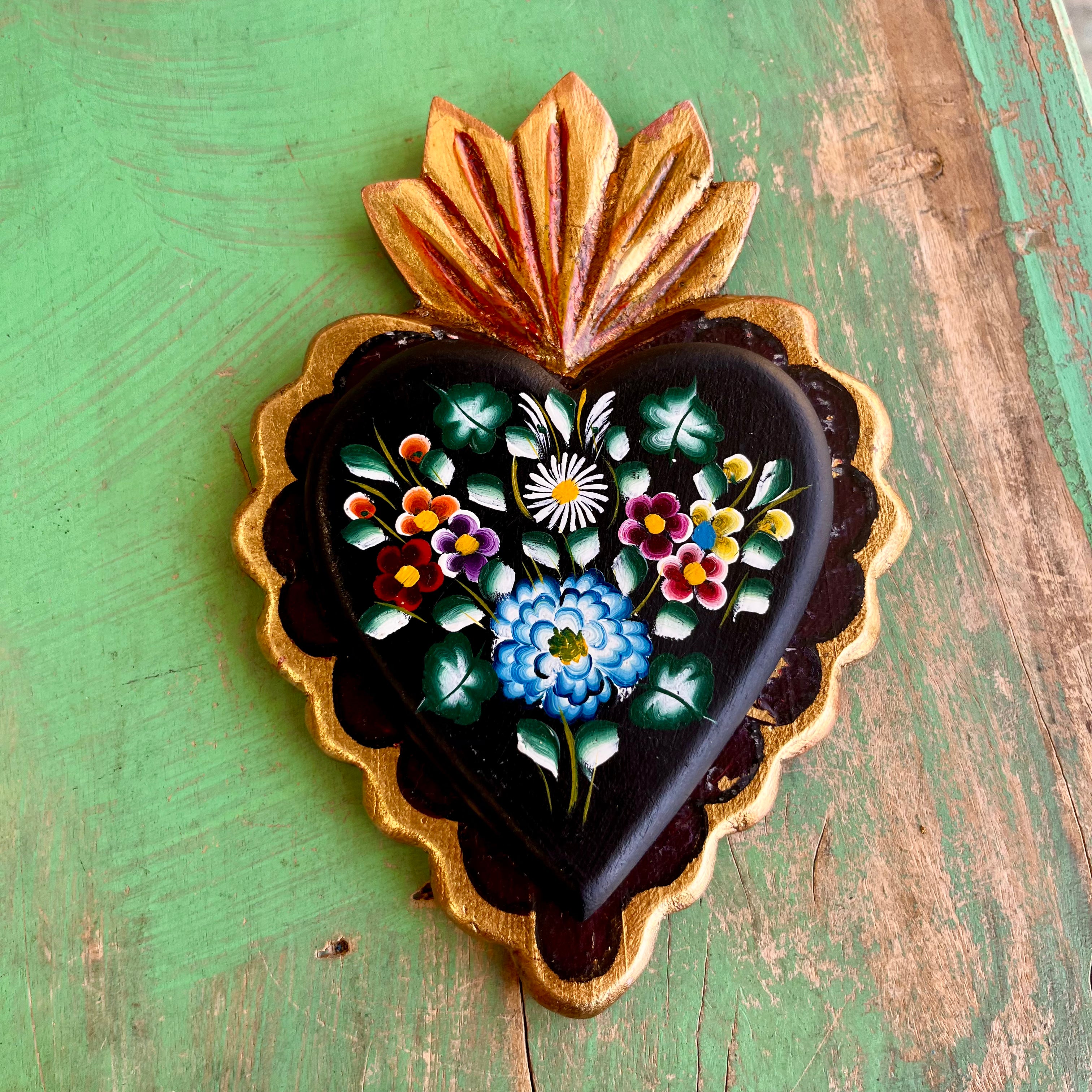 Hand Painted Corazon Uva