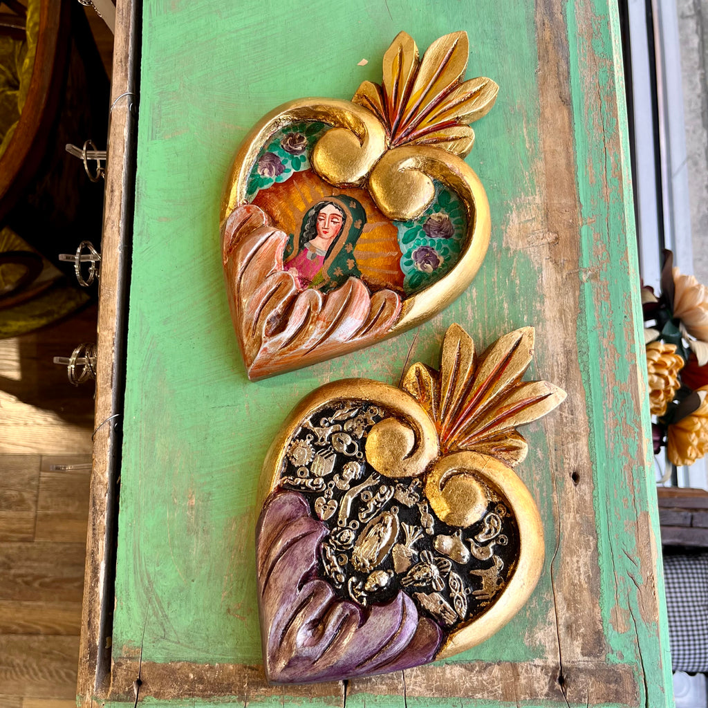 Corazon Huecorio Con Hoja