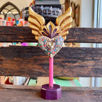 Standing Paloma Winged Milagros Sacred Heart