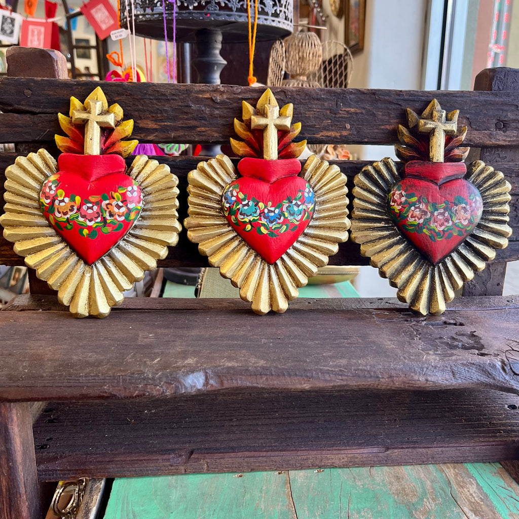 Oleo Sacred Heart With Rays