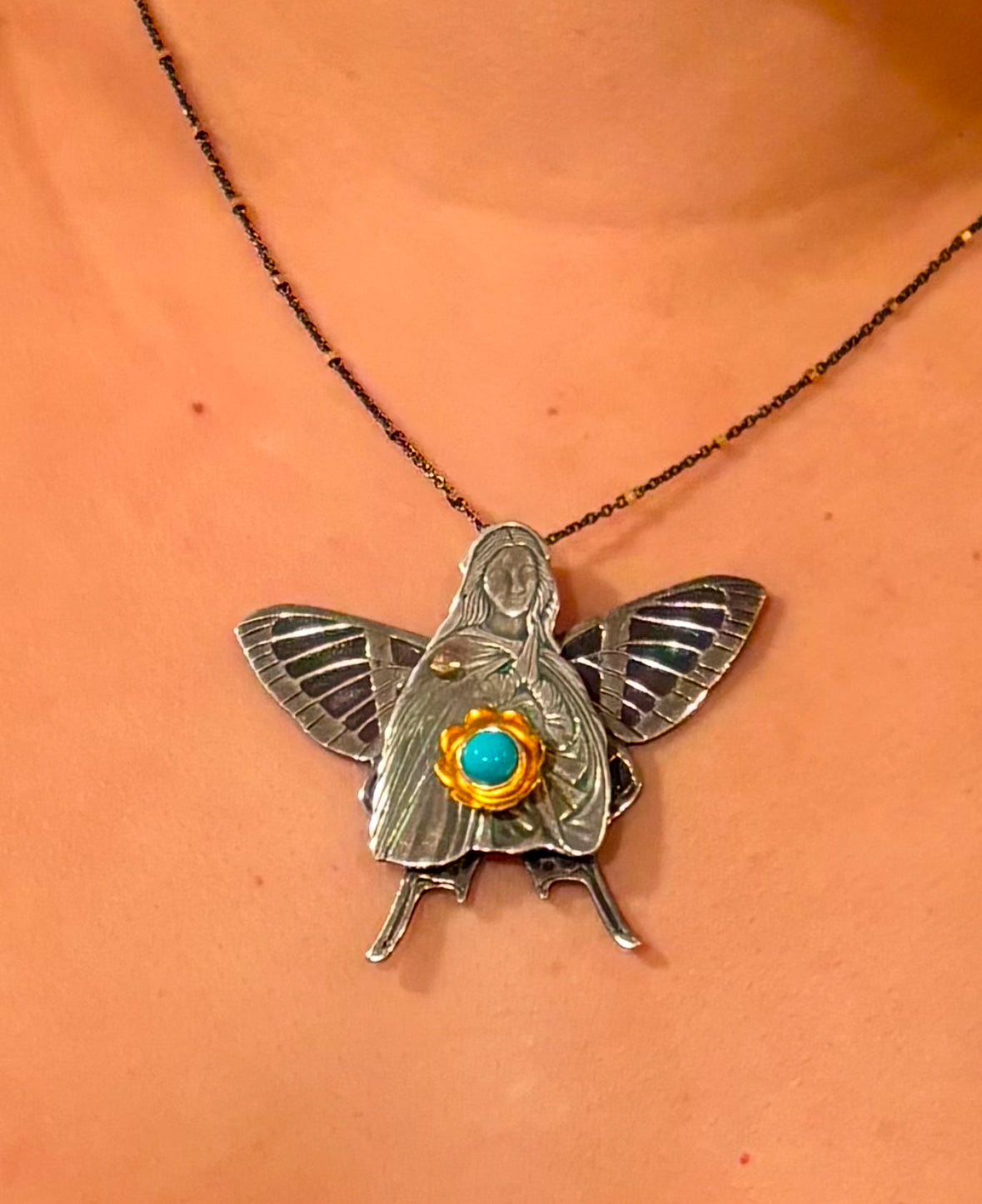 Our Lady Butterfly Necklace