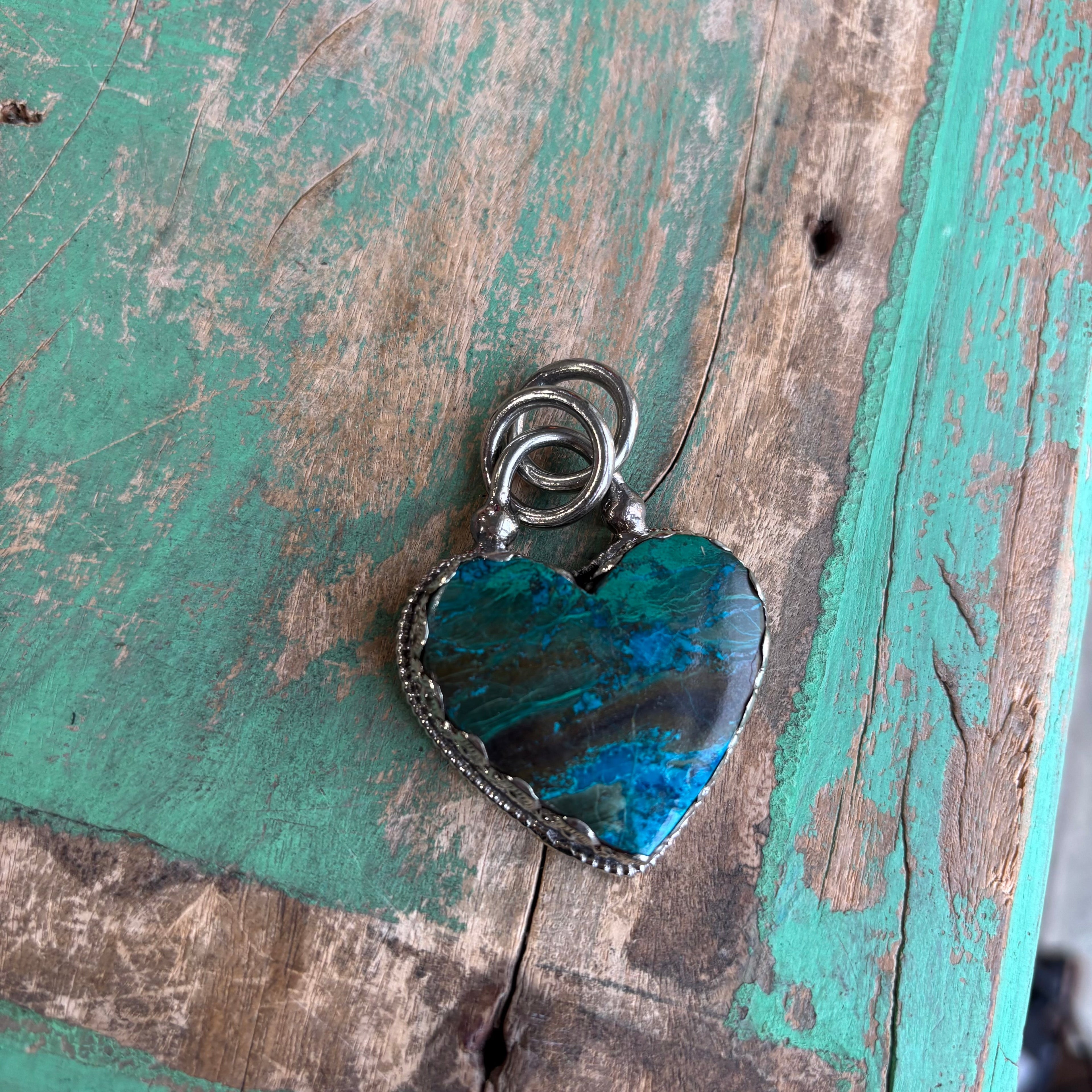 Tranquil Heart Chrysocolla Necklace