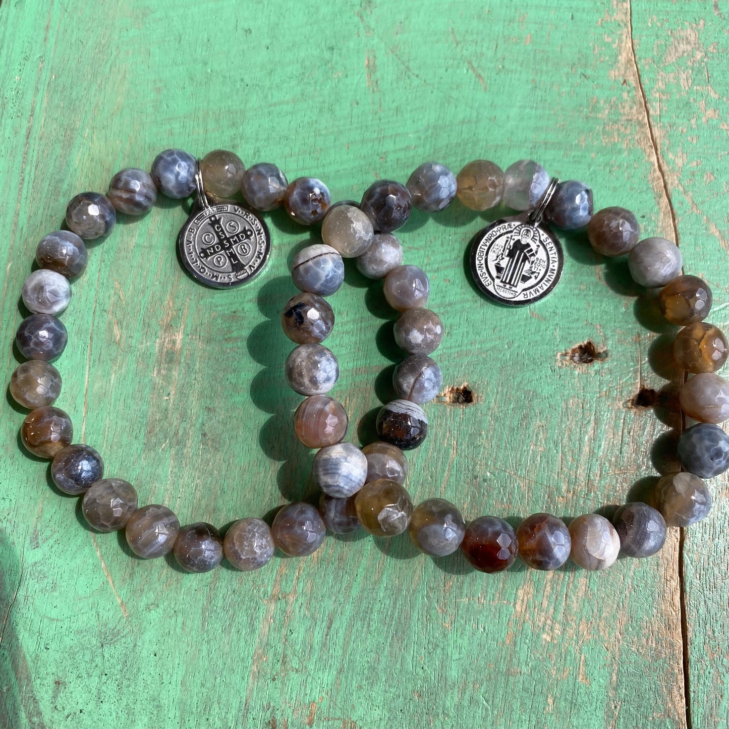 Grey Natural St Benedict Bracelet