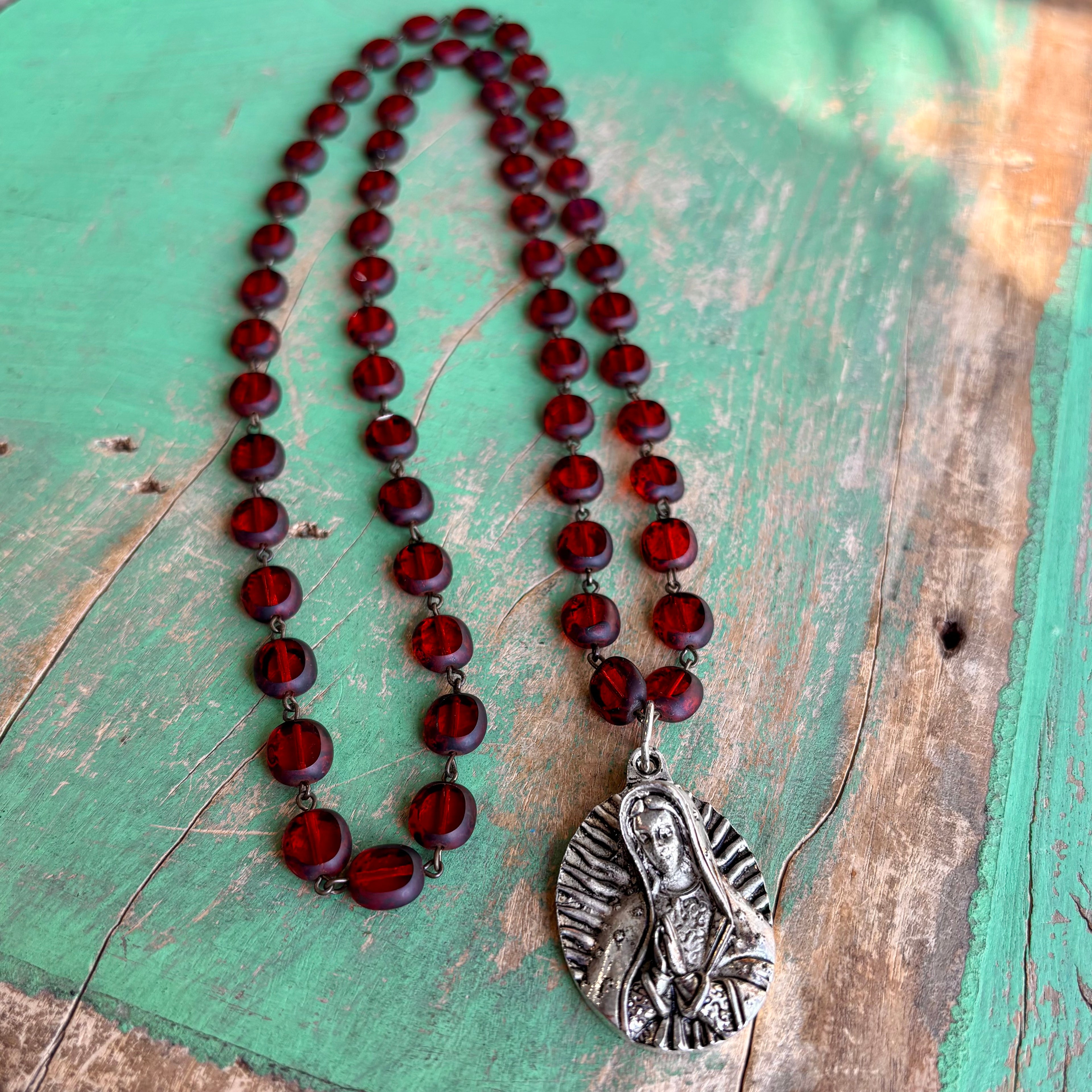 Elegant Red Orange OLG Necklace