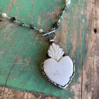 Turquoise Cowgirl Sacred Heart Necklace or Ring