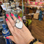 Turquoise Cowgirl Sacred Heart Necklace or Ring