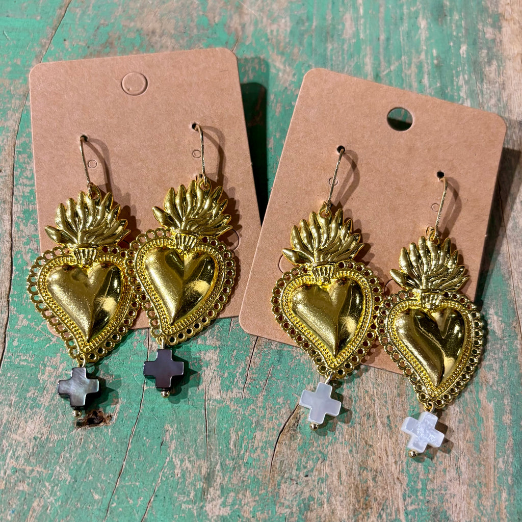 Cross My Heart Earrings