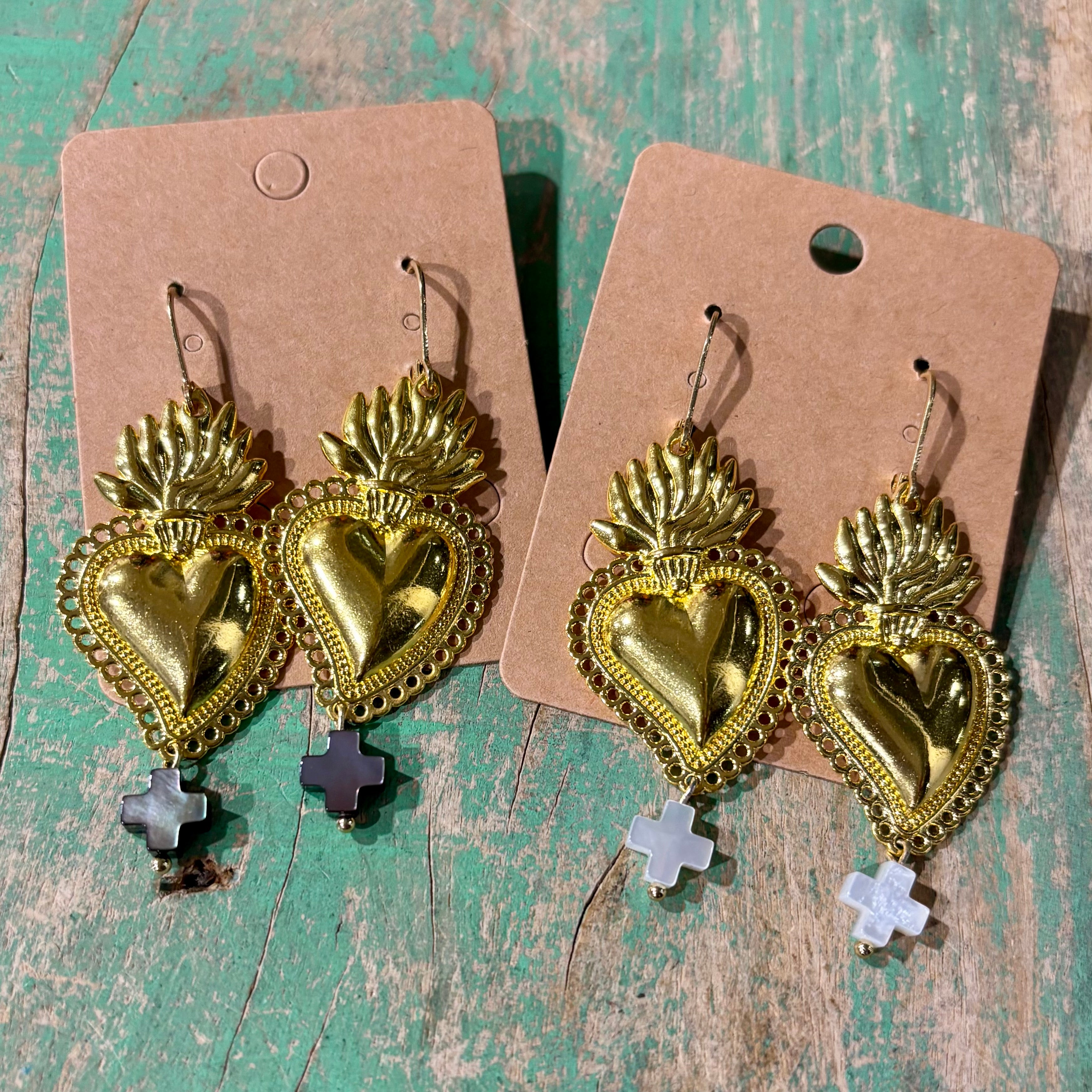 Cross My Heart Earrings