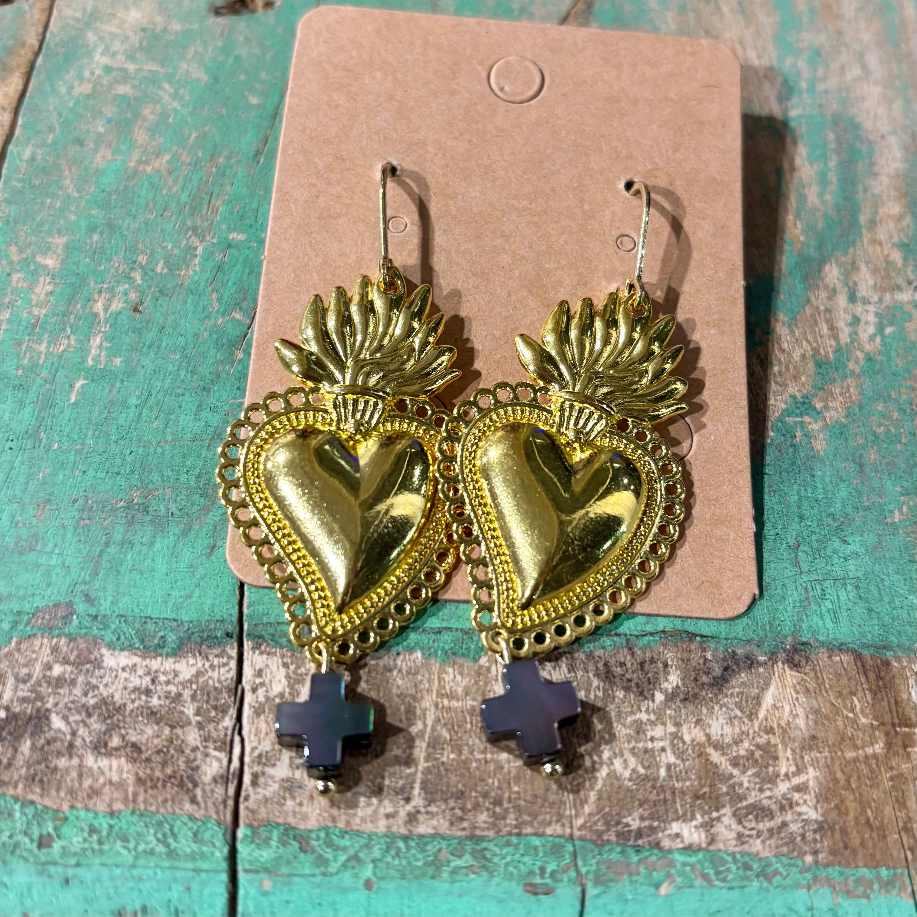 Cross My Heart Earrings