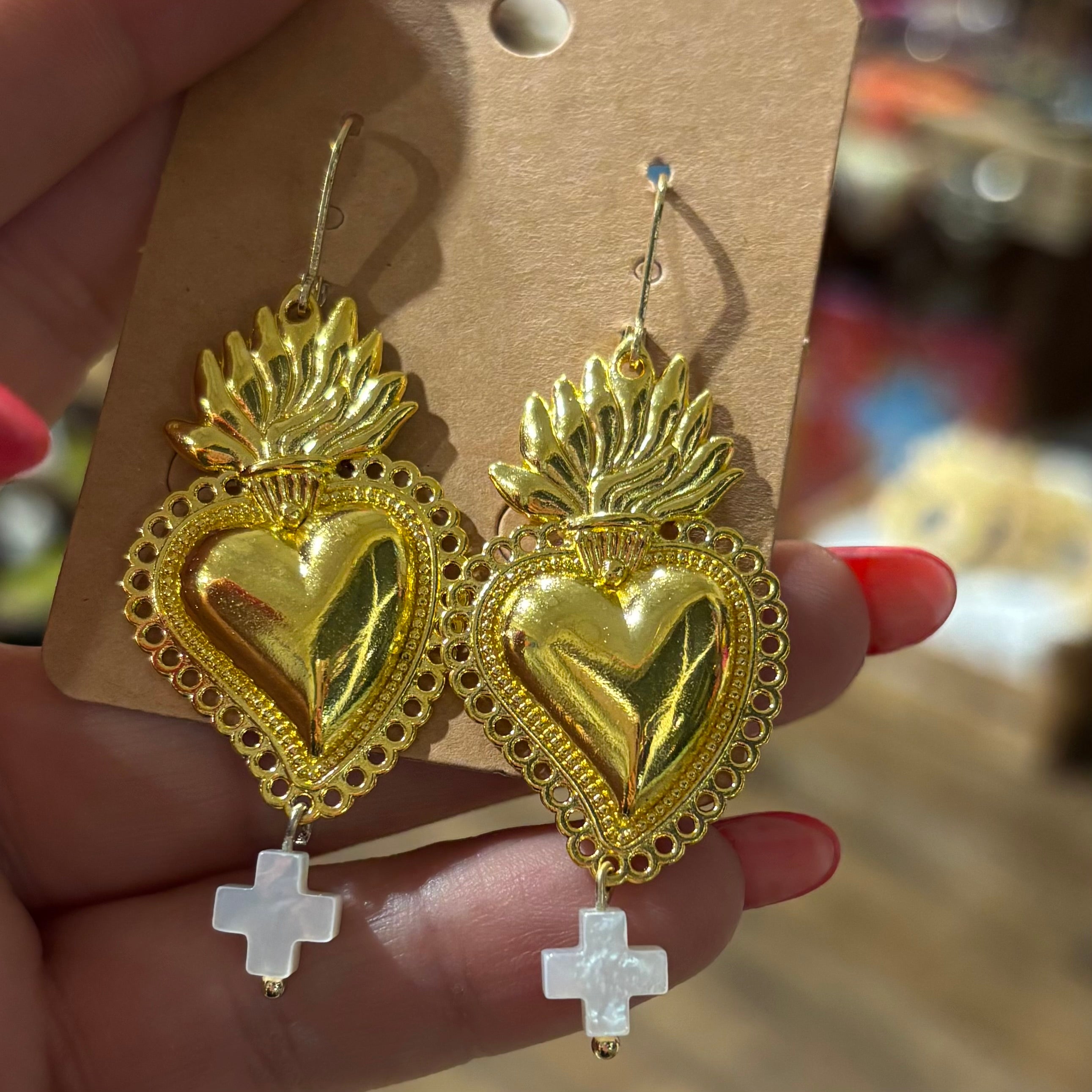 Cross My Heart Earrings