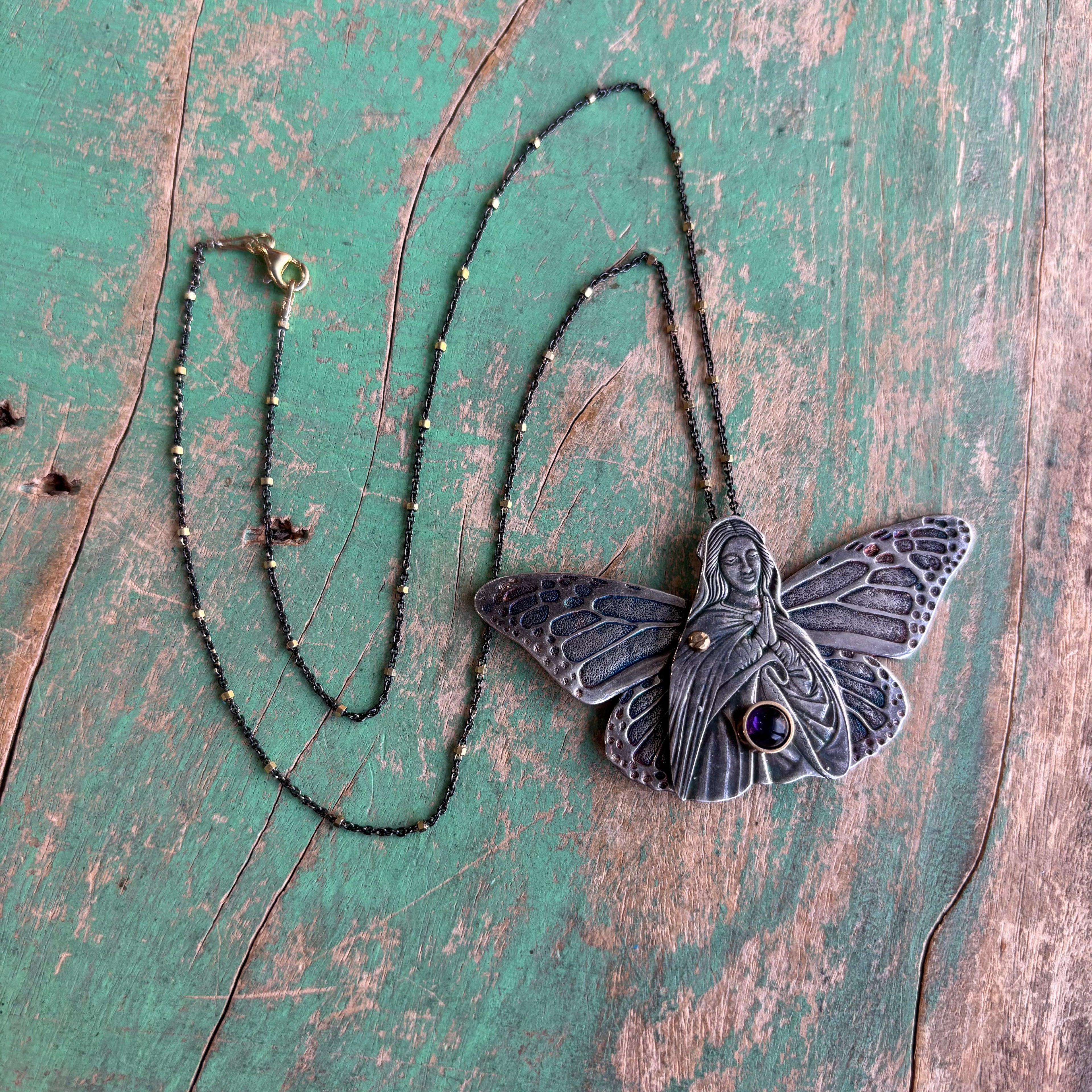 Our Lady Butterfly Necklace