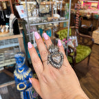 Tan Sacred Heart Necklace or Ring