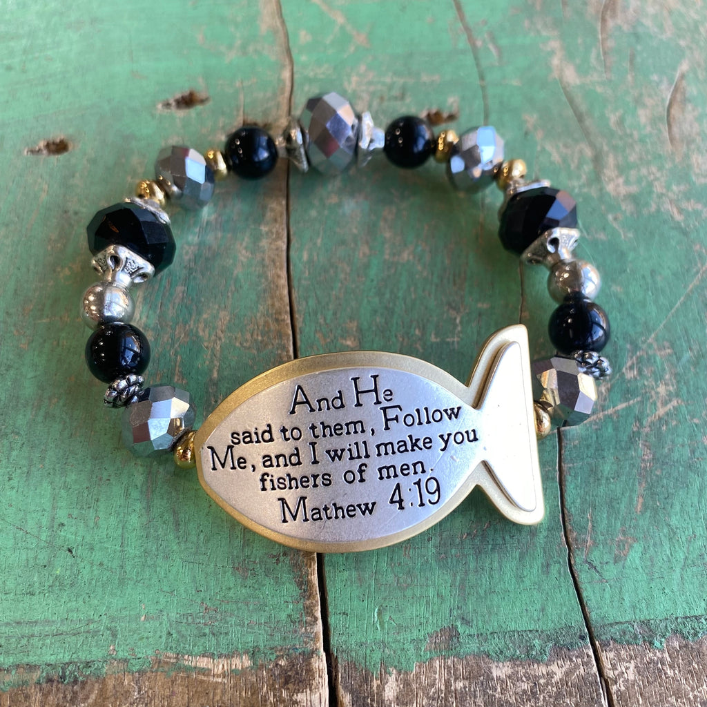 Scripture Fish Bracelets