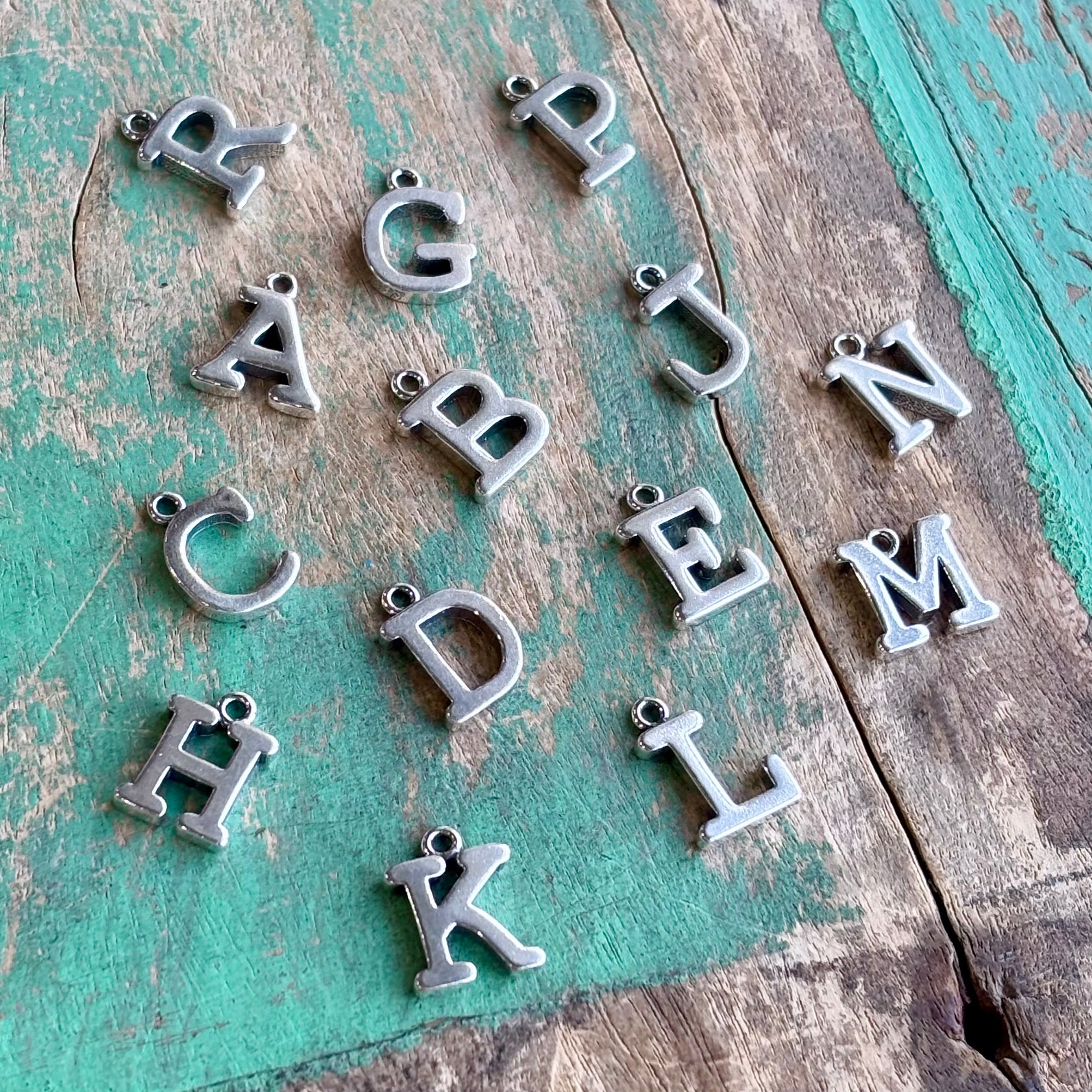 Sterling Silver Block Letters