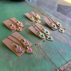 Bright Sacred Heart Earrings Or Necklace