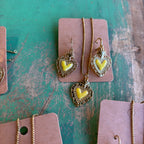 Bright Sacred Heart Earrings Or Necklace