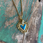 Bright Sacred Heart Earrings Or Necklace