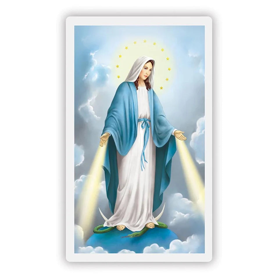 Laminated Mary and Jesus Prayer Cards