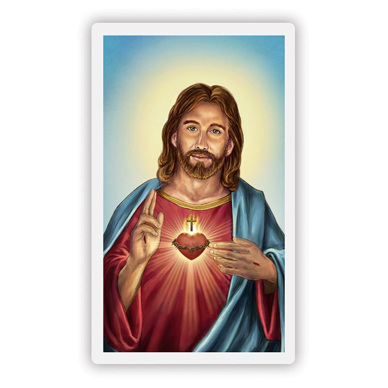 Laminated Mary and Jesus Prayer Cards