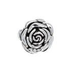 Sterling Silver Rose Pendant Necklace