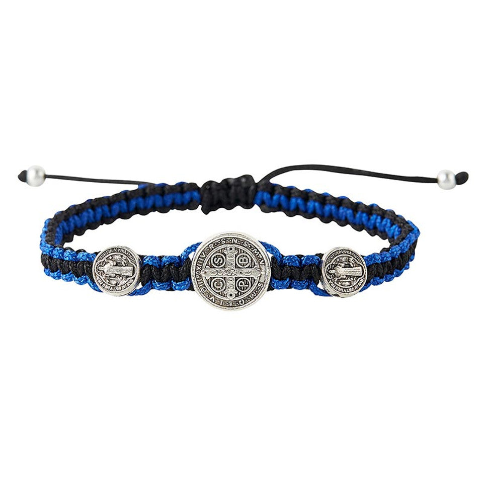 St. Benedict Macrame Bracelet