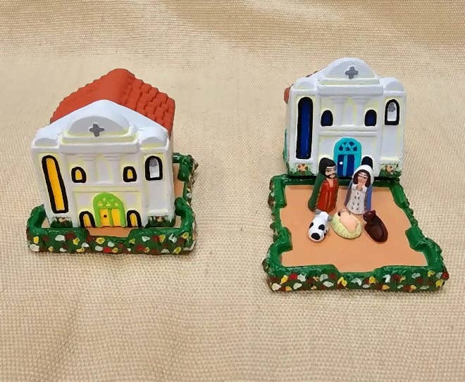 Mini Nativity Under Church