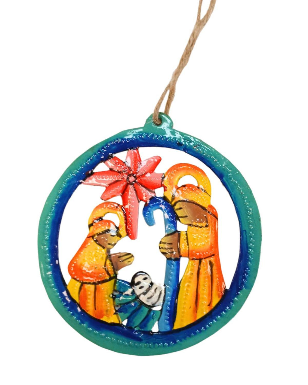 Painted Nativity Ornament