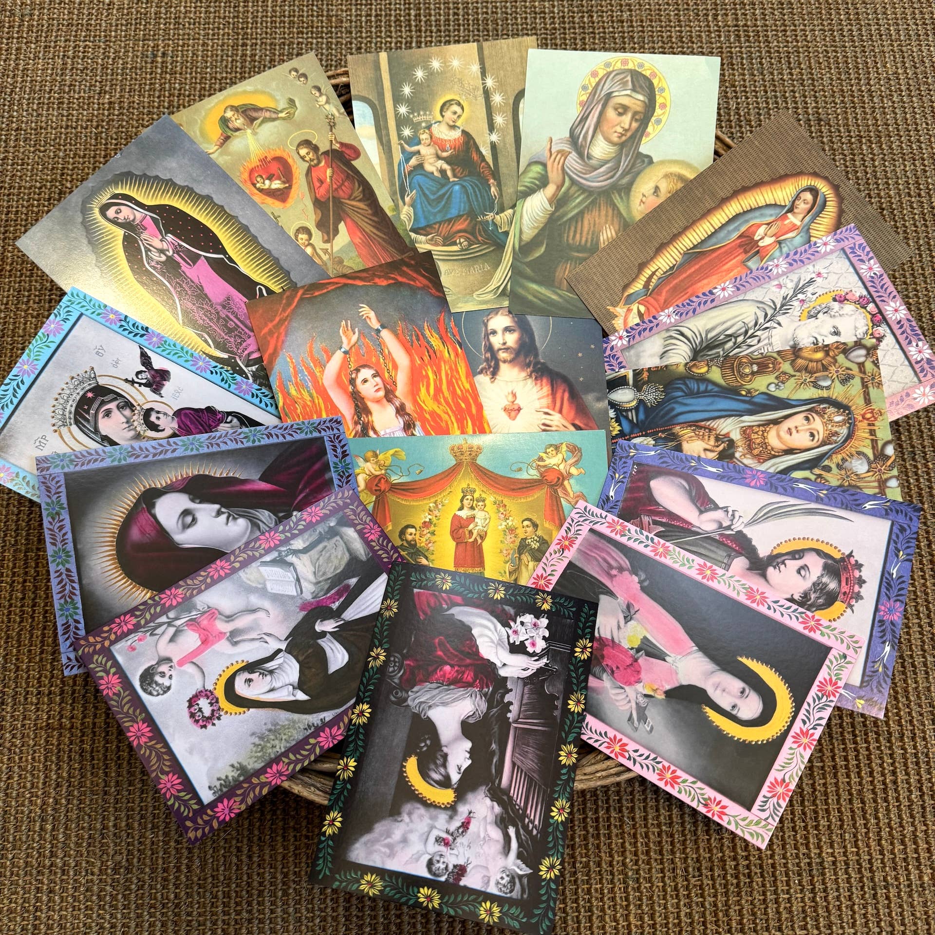 Mexican Religious Art Postcard Assortment