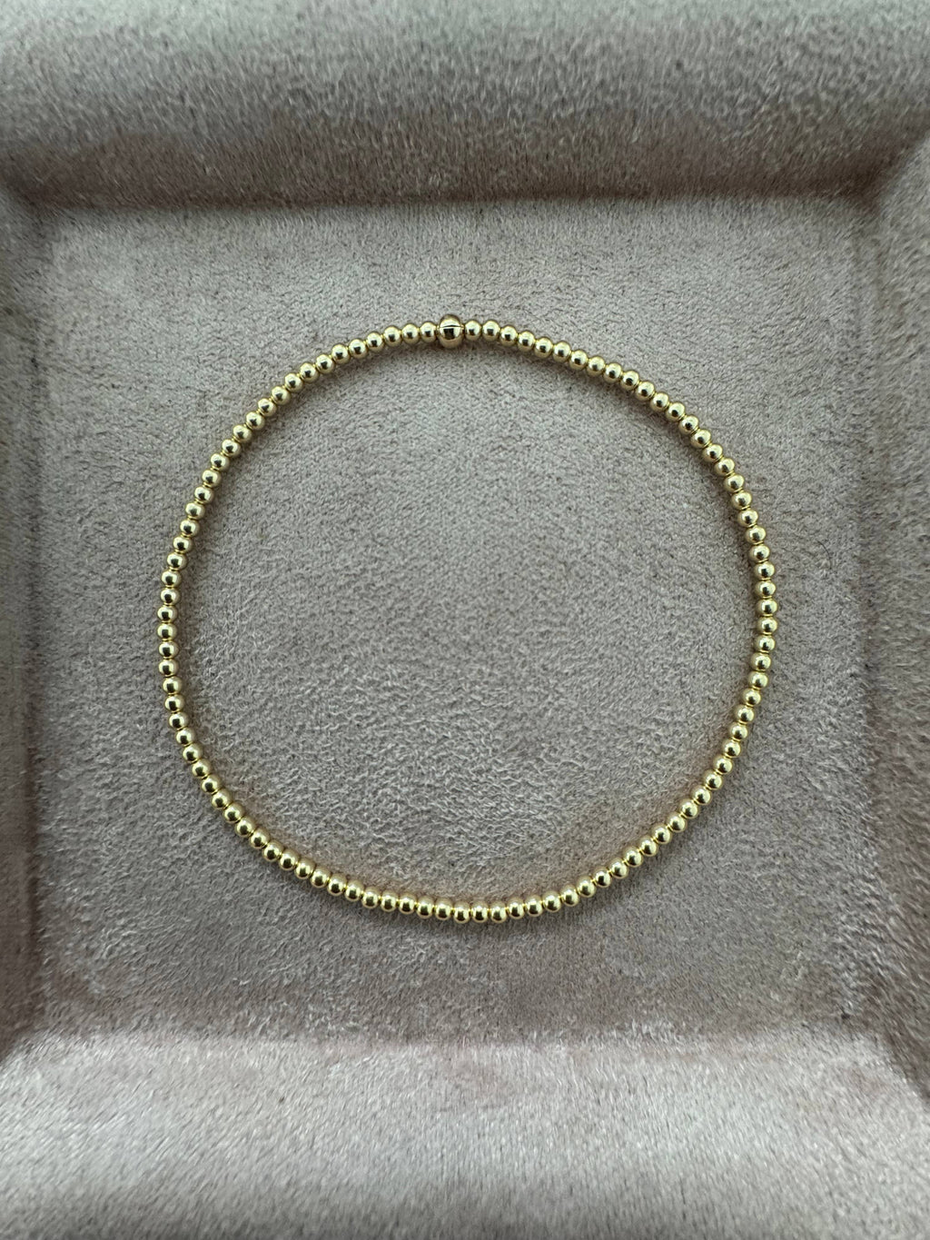 2mm | Stretchy Anti-Tarnish 14K Gold Filled Bracelet