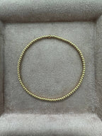 2mm | Stretchy Anti-Tarnish 14K Gold Filled Bracelet