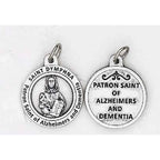 St Dymphna Round Italian Medal (Stress or Alzheimers and Dementia)