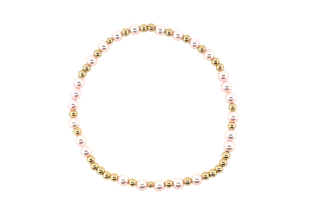 MELANIE | Stretchy Anti-Tarnish Gold Filled & Pearls Bracelet