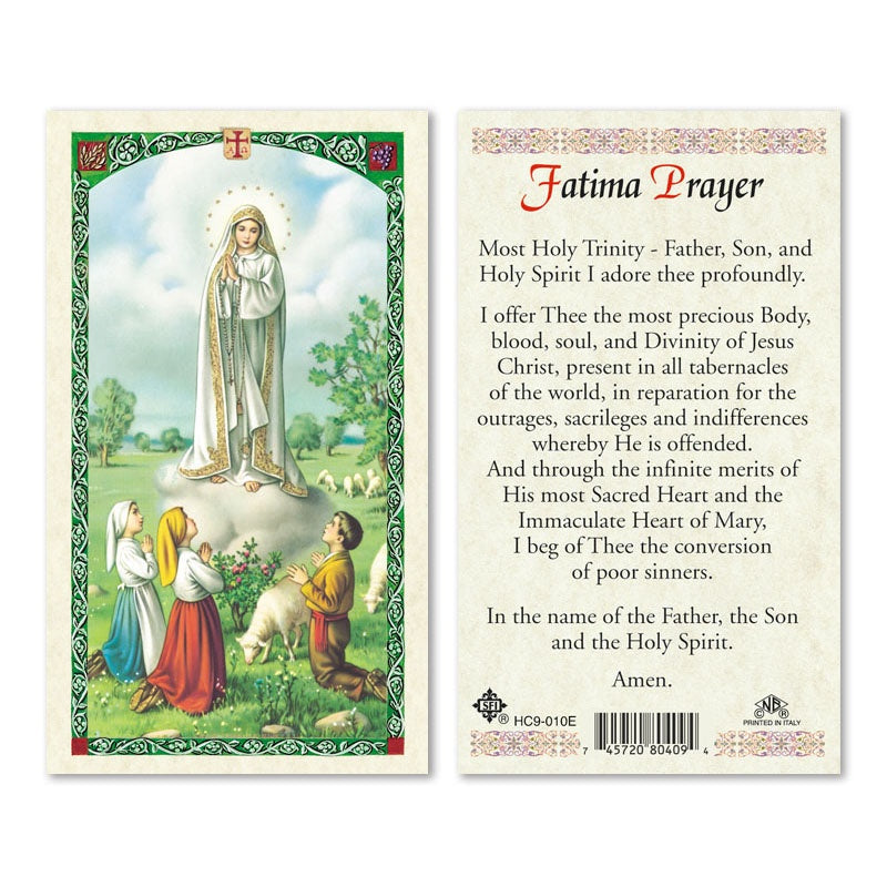 Laminated Mary and Jesus Prayer Cards
