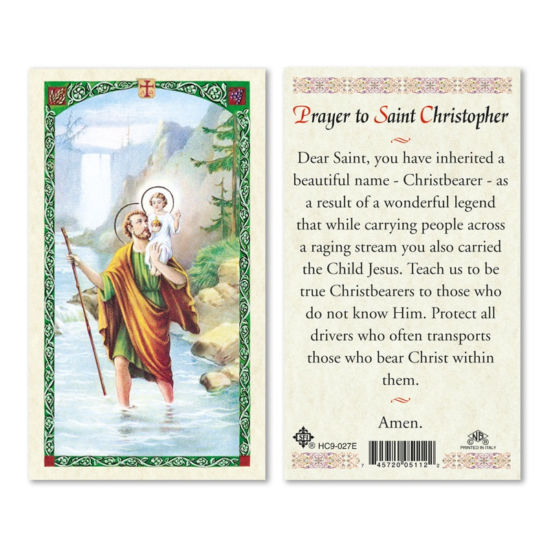 Laminated Saint Prayer Card