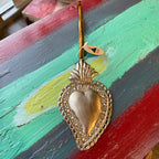 Small 5" Sacred Heart Tin Ornament