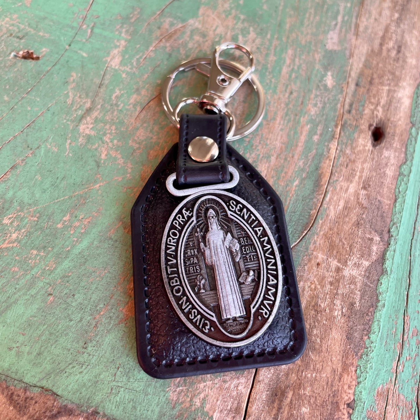 PU Leather Saint Keychains