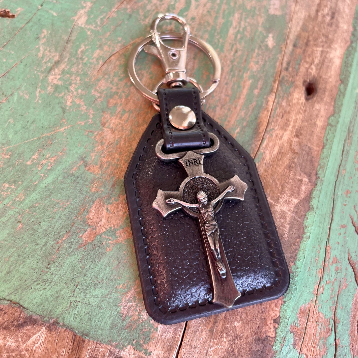 PU Leather Saint Keychains