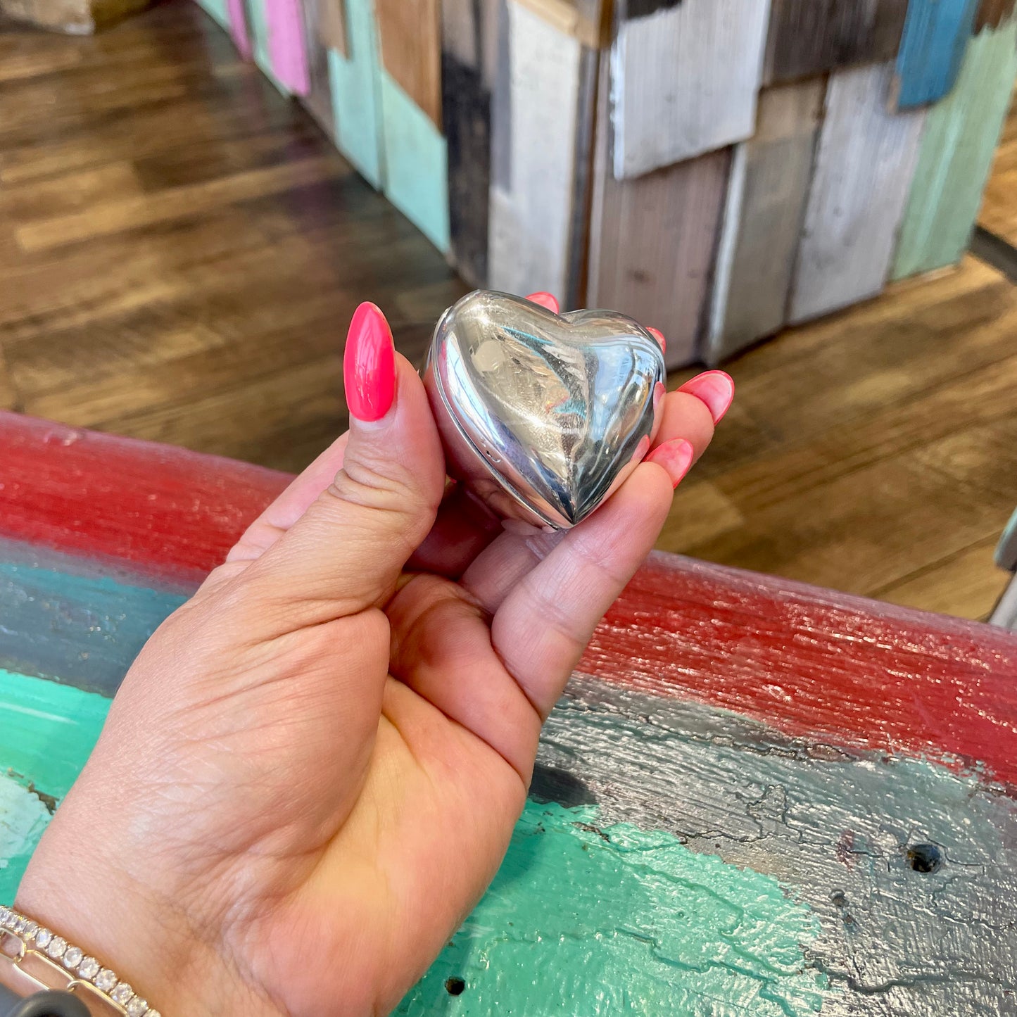 Pewter Mini Heart Box