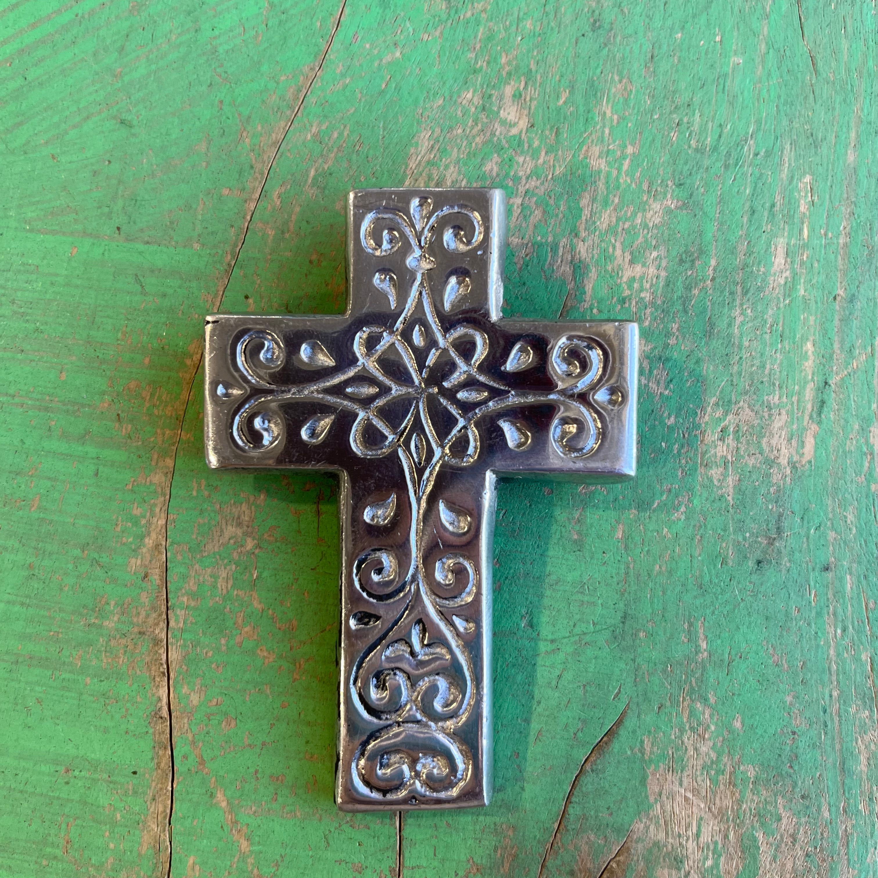 Mini Pewter Cross
