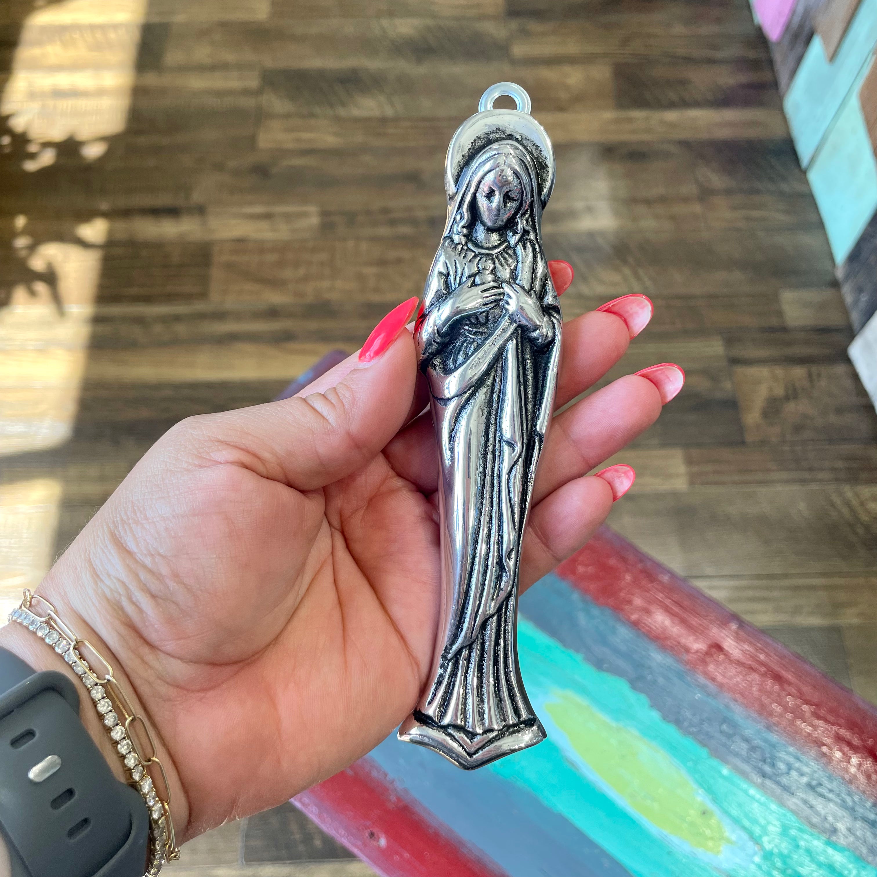 Pewter Immaculate Heart of Mary
