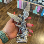 Silver Metal St Michael Statue