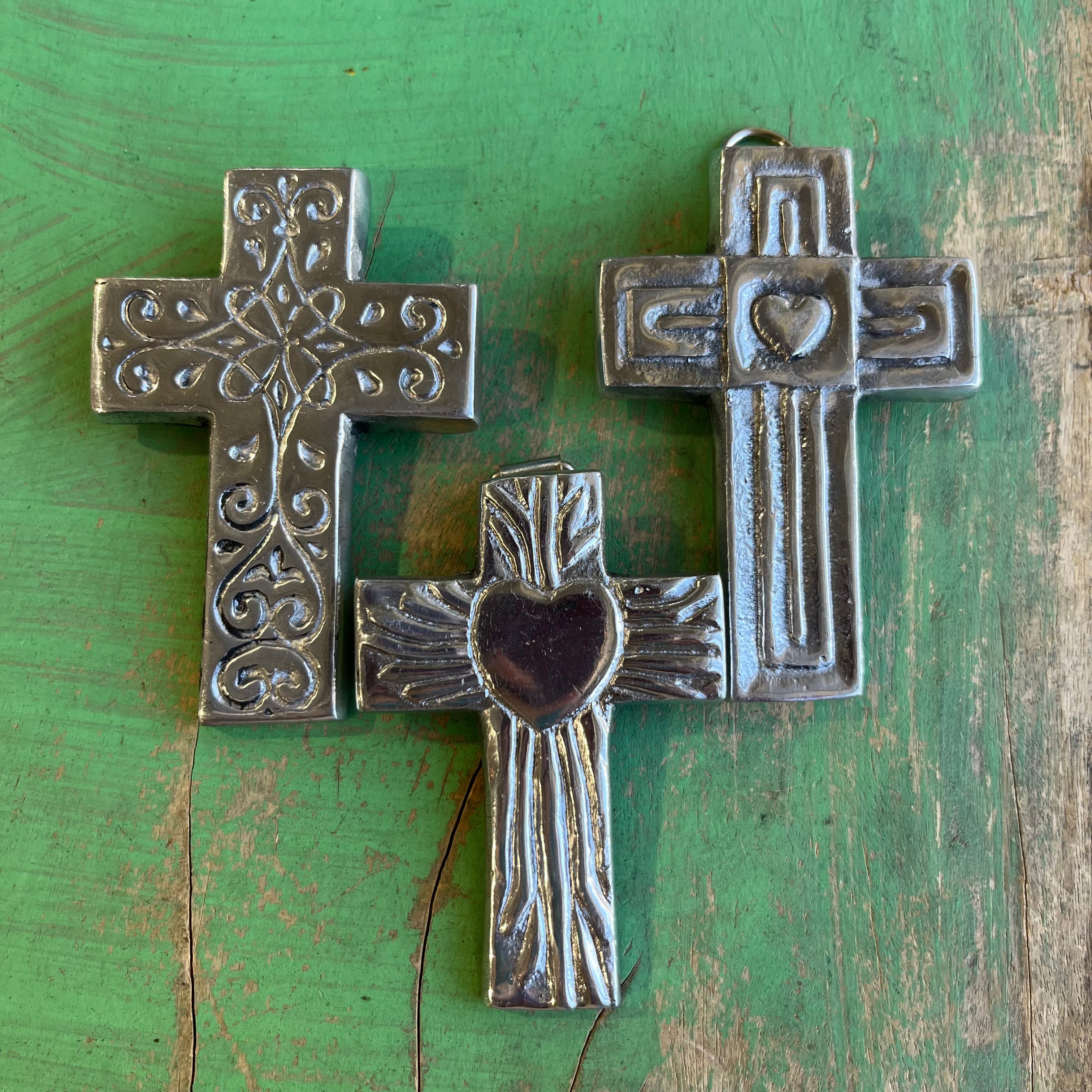 Mini Pewter Cross