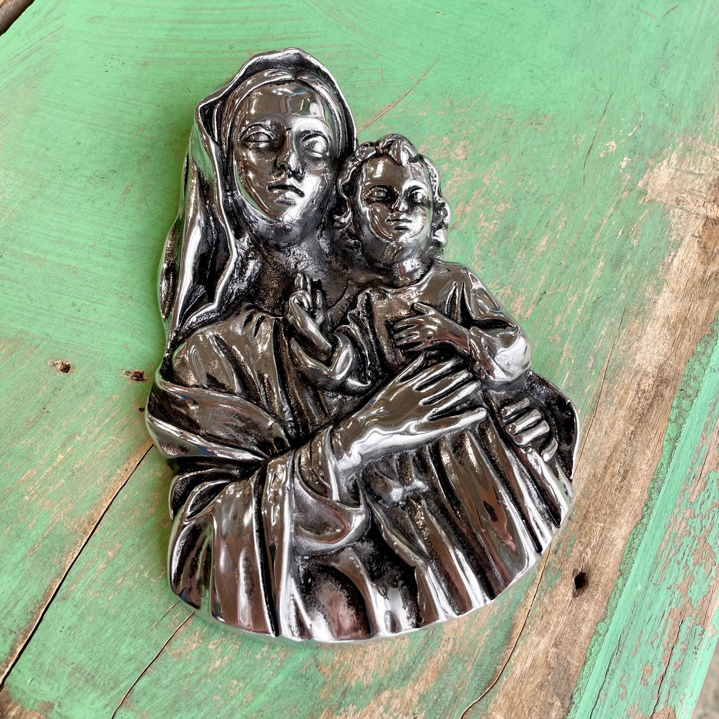 Pewter Madonna and Child