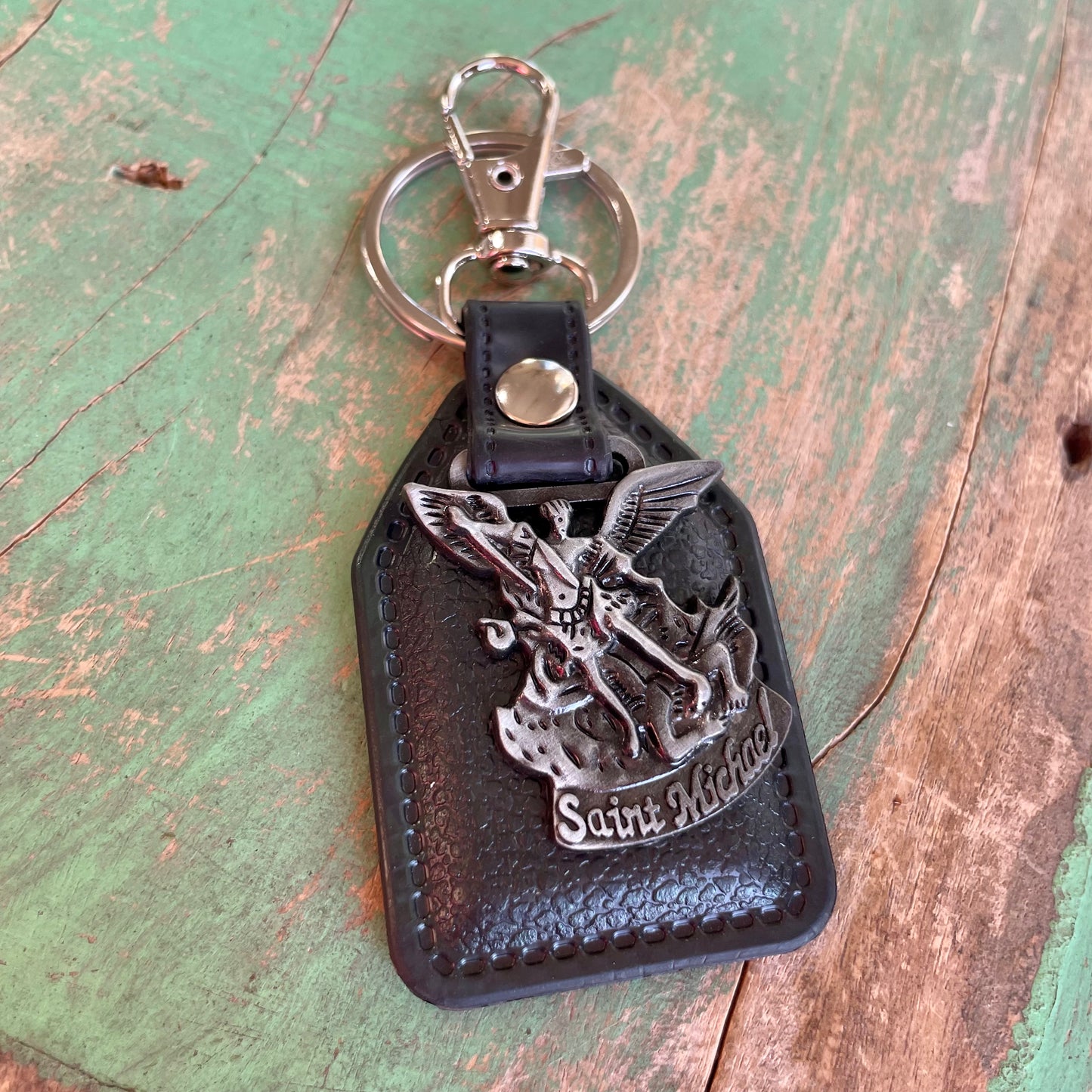 PU Leather Saint Keychains